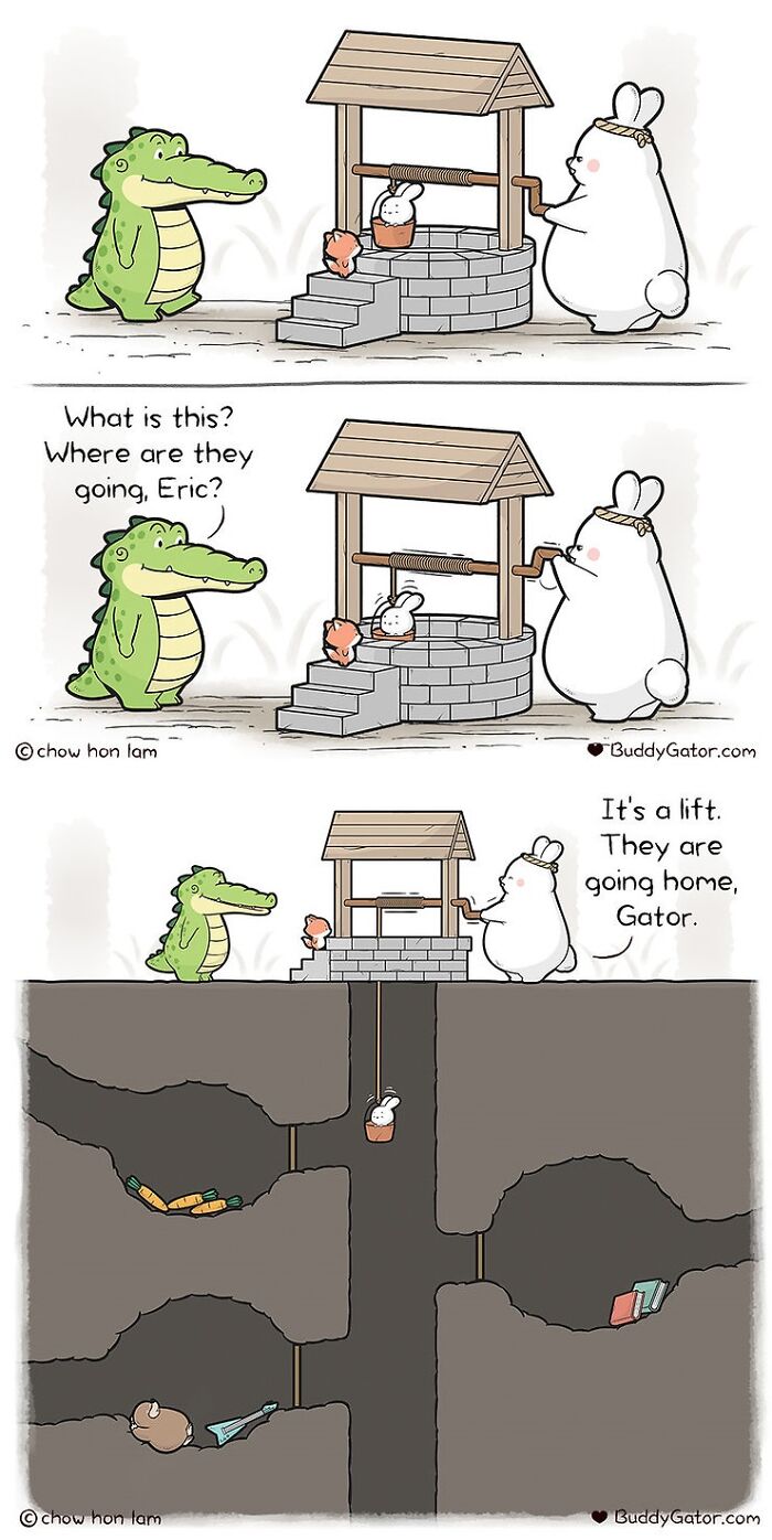 26 Charming Comics About The Fun Adventures Of A Friendly Alligator By Chow Hon Lam (New Pics)