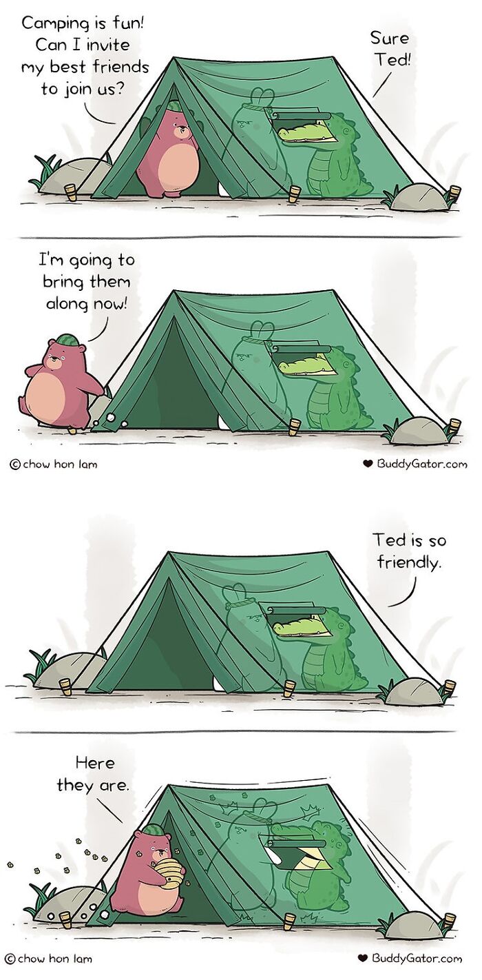 26 Charming Comics About The Fun Adventures Of A Friendly Alligator By Chow Hon Lam (New Pics)