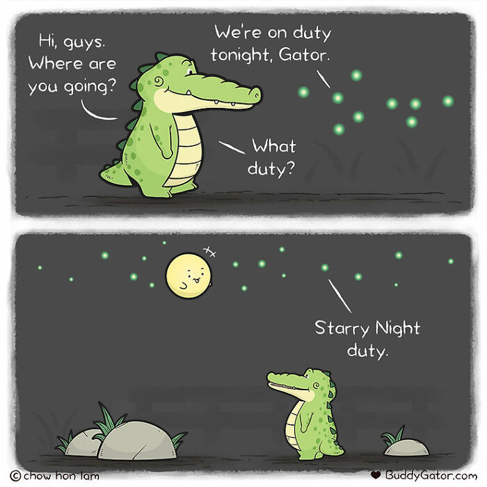 26 Charming Comics About The Fun Adventures Of A Friendly Alligator By Chow Hon Lam (New Pics)