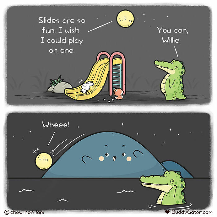 26 Charming Comics About The Fun Adventures Of A Friendly Alligator By Chow Hon Lam (New Pics)