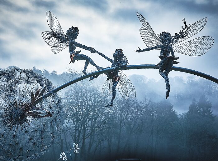 Amazing Fairy Sculptures Dancing With Dandelions By Robin Wight
