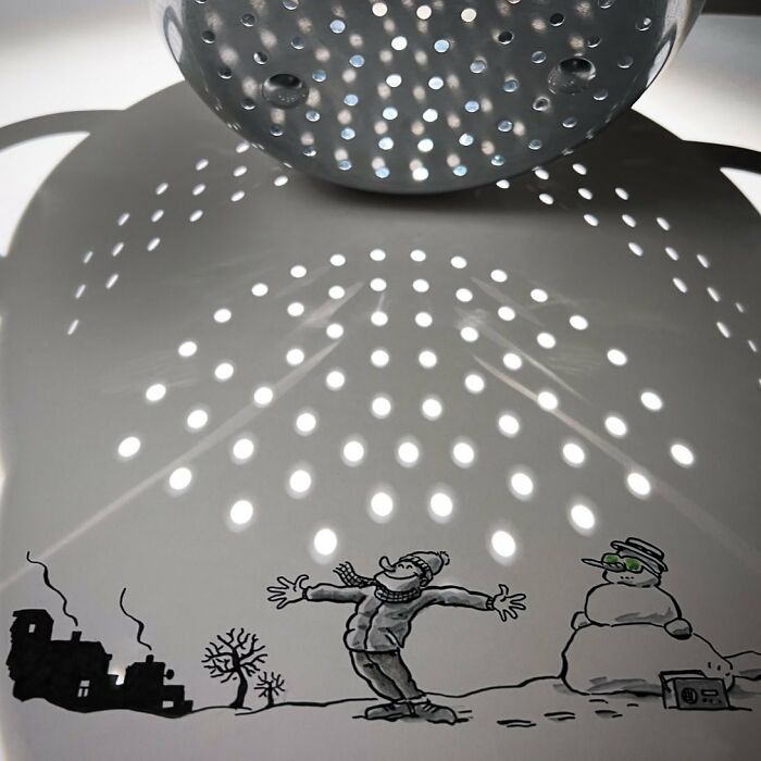 Awesome Extraordinary Art With Shadow Drawings By Vincent Bal