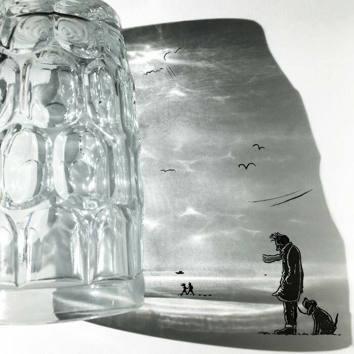 Awesome Extraordinary Art With Shadow Drawings By Vincent Bal