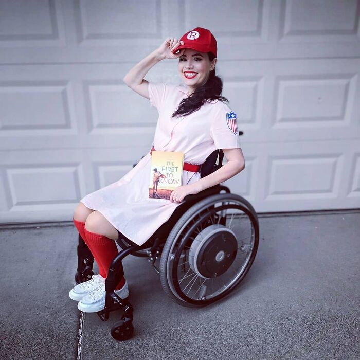 I'm In Love With My Costume This Year! I Absolutely Love The Film "A League Of Their Own", And I'm So Pleased With How This Rockford Peach Uniform Turned Out