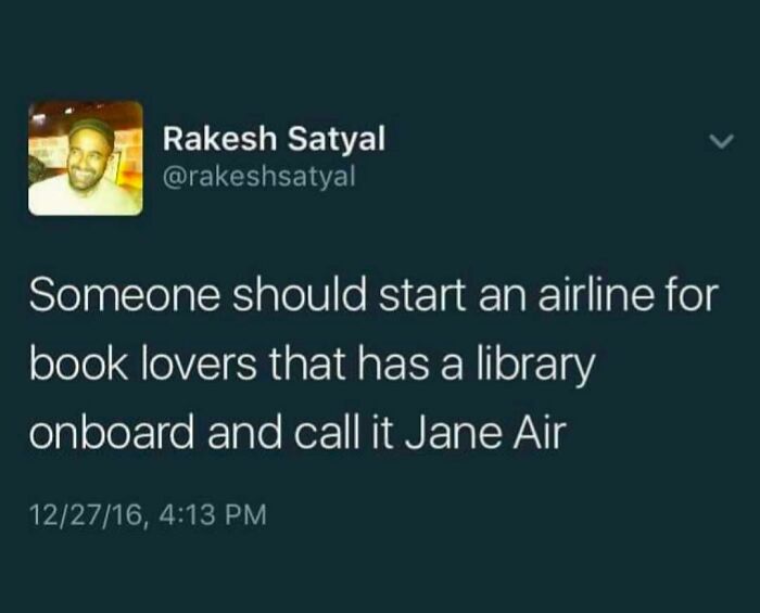 Screenshot of a funny literary meme from an IG page sharing book lover jokes for biggest book nerds.