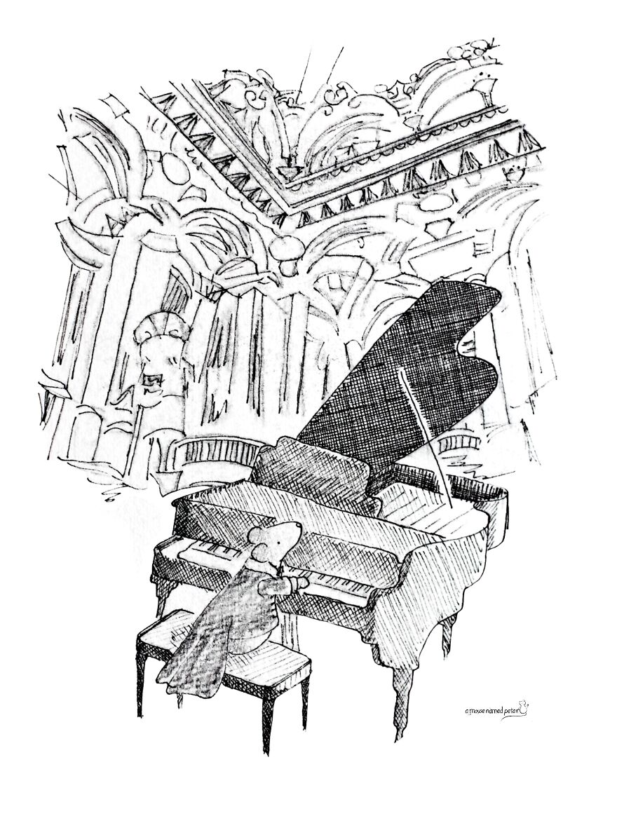 I Draw A Mouse And His Friends Traveling Through The World