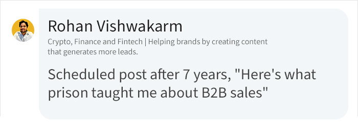 Former CEO Makes A &ldquo;Happy&rdquo; LinkedIn Update: &ldquo;I&rsquo;m Starting A New Position As Inmate&rdquo;