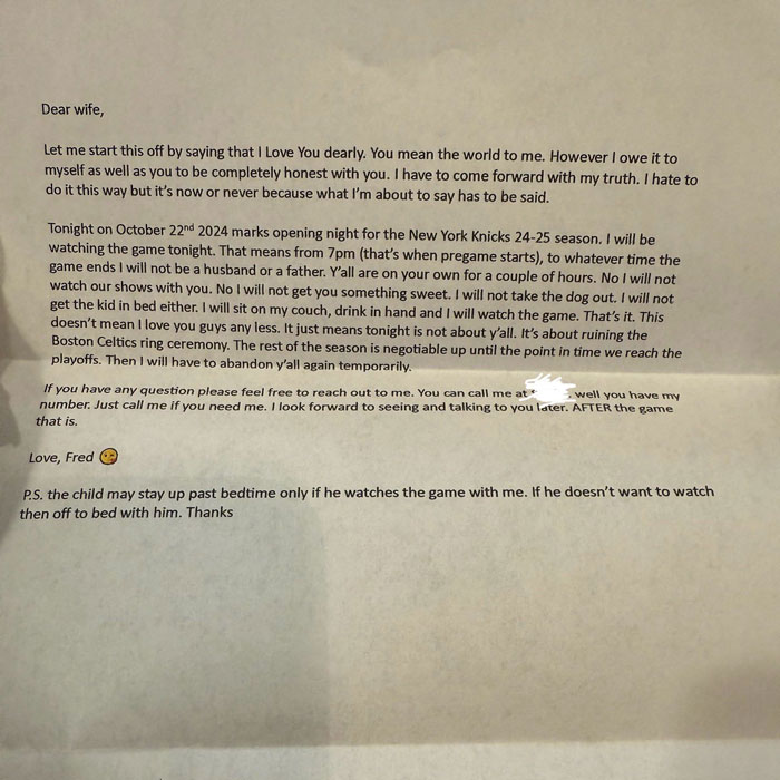 &ldquo;I Hate To Do It&rdquo;: Man&rsquo;s Letter To Wife On How He Can&rsquo;t Be A Husband Sends Internet Into A Frenzy