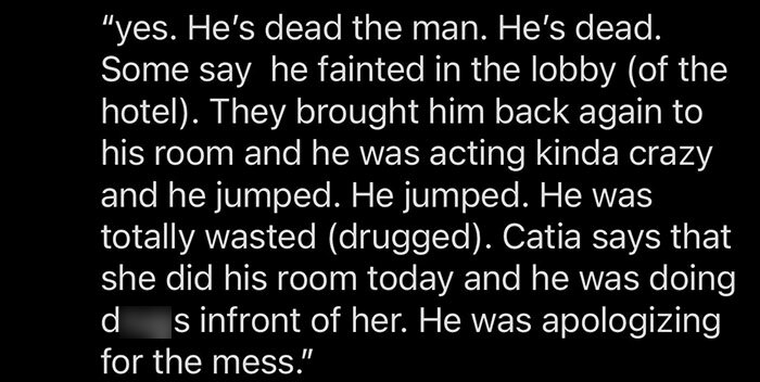 Liam Payne Jumped From Hotel Balcony According To Alleged Voice Memo From Staff