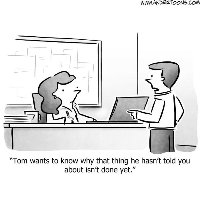 New Black And White One-Panel Comics By A Talented Cartoonist