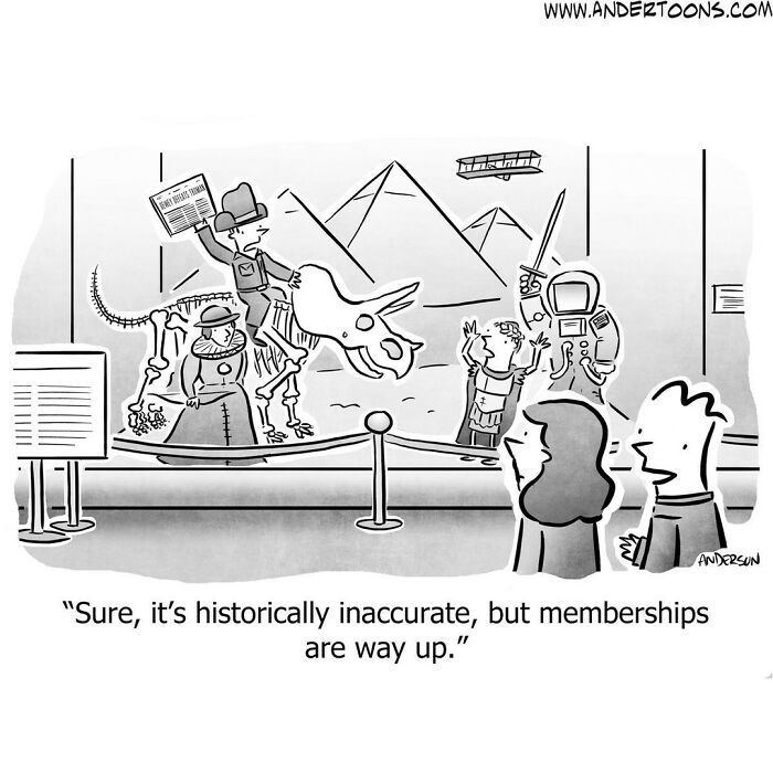 New Black And White One-Panel Comics By A Talented Cartoonist