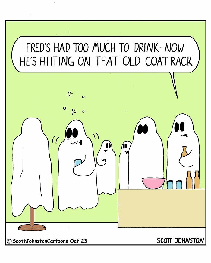 Humorous Single-Panel Comics By Scott Johnston