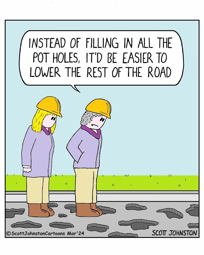 Humorous Single-Panel Comics By Scott Johnston