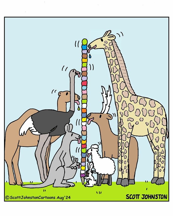 Humorous Single-Panel Comics By Scott Johnston