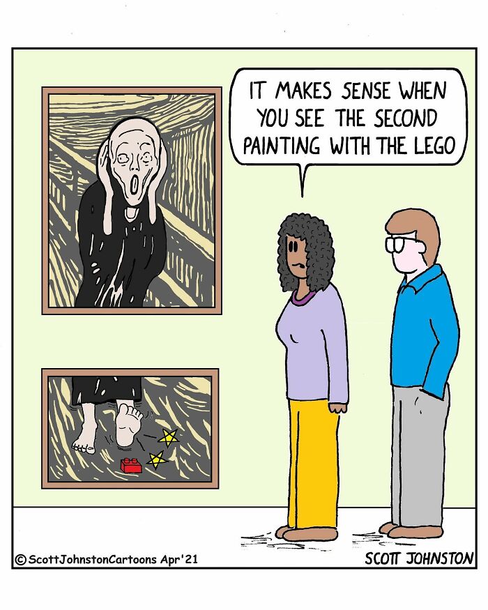 Humorous Single-Panel Comics By Scott Johnston