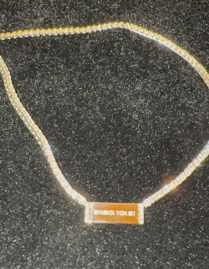North West Gifts Mom Kim Kardashian Necklace With Bizarre Toilet-Themed Engraving For 44th B-Day