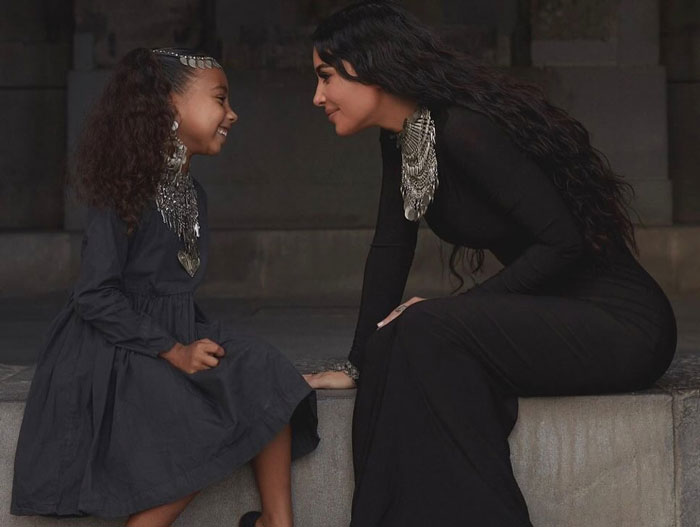 North West Gifts Mom Kim Kardashian Necklace With Bizarre Toilet-Themed Engraving For 44th B-Day