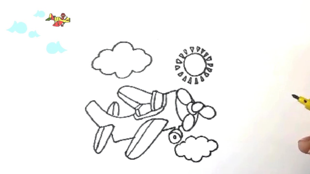 How To Draw Aeroplane Step-By-Step