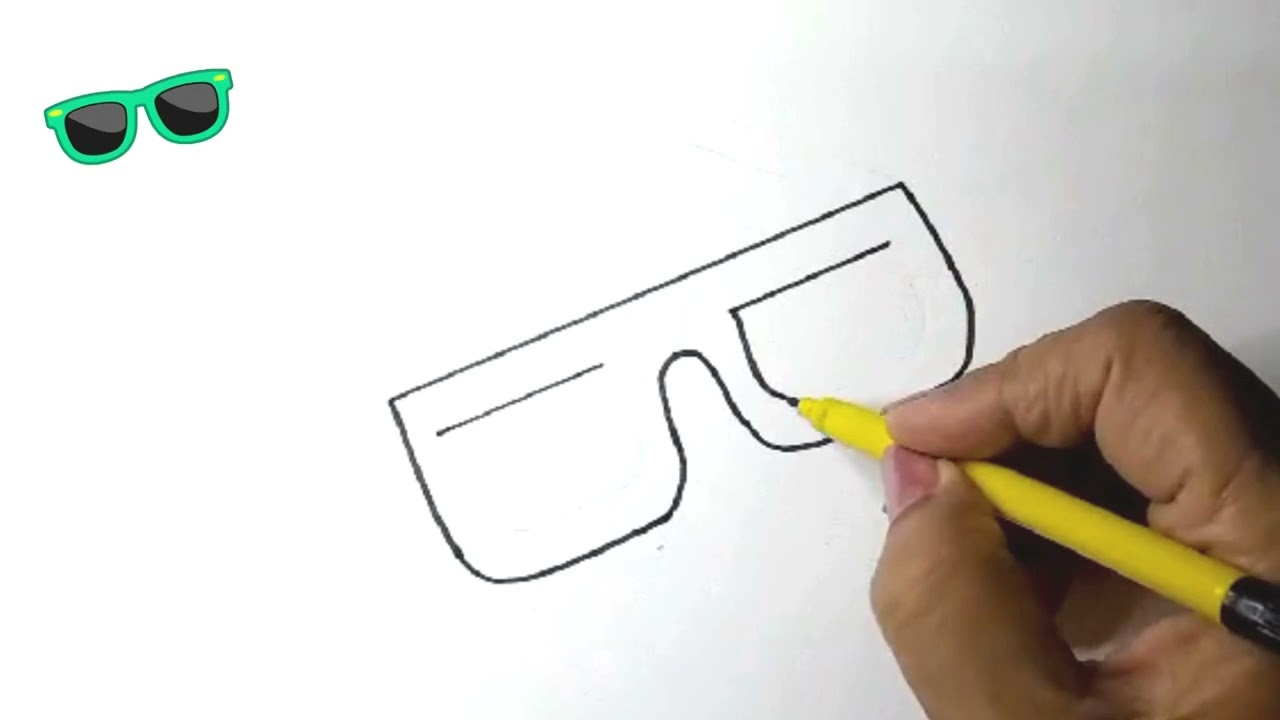 How To Draw Glasses | Sunglasses Drawing