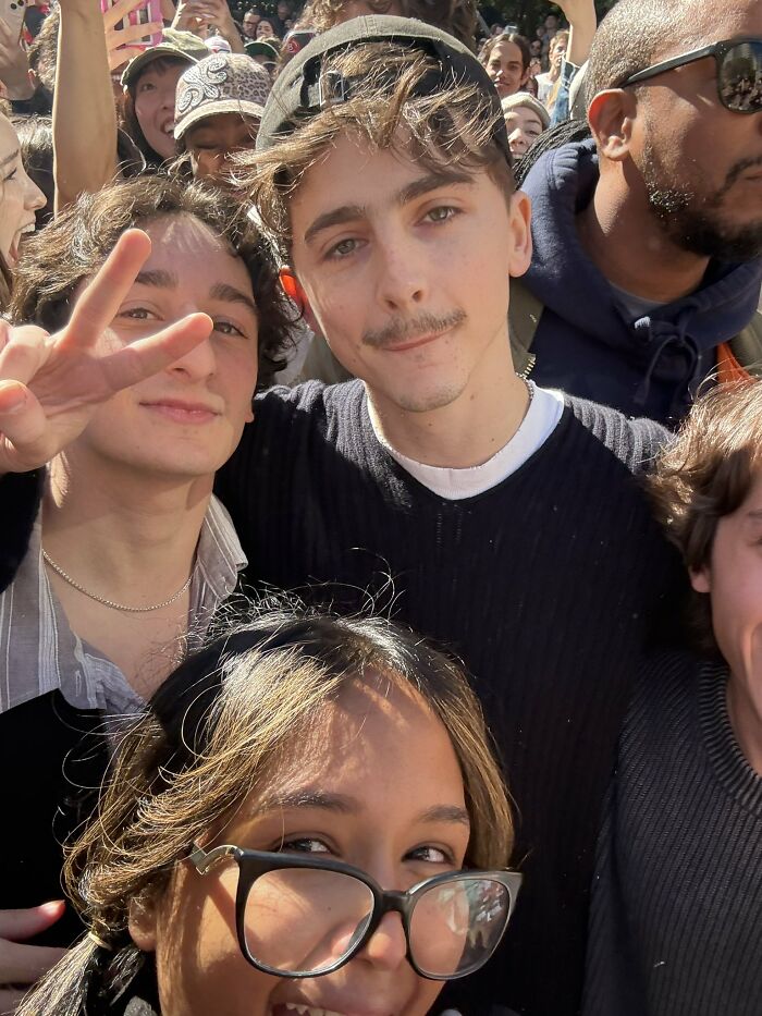 "Pandemonium": Timoth&eacute;e Chalamet Crashes His Own Look-Alike Contest, Police Arrest At Least One