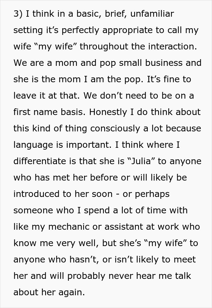 Man Gets Accused Of Being Possessive And Controlling For Referring To His Wife As “My Wife” Man Gets Accused Of Being Possessive And Controlling For Referring To His Wife As “My Wife”