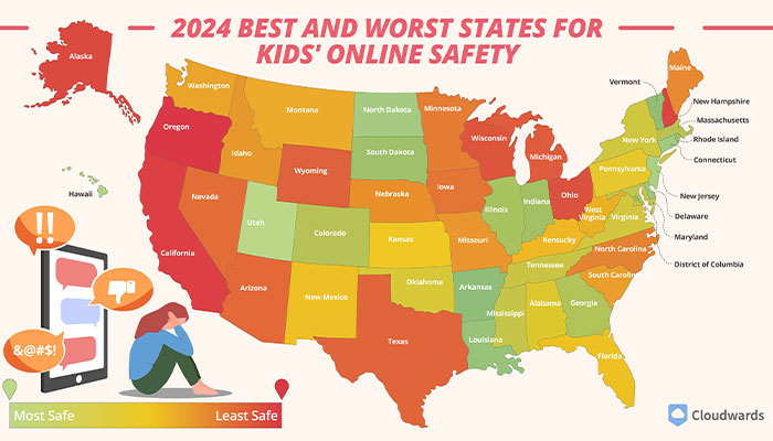California Faces Cybercrime Epidemic, Ranked Worst For Kids&rsquo; Online Safety In 2024