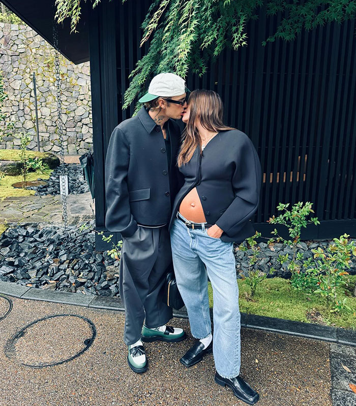 Hailey Bieber Bares Postpartum Stomach 2 Months After Welcoming Baby Boy