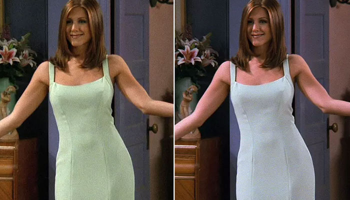Jennifer Aniston Settles The Viral Debate On True Color Of Her Iconic Friends Dress