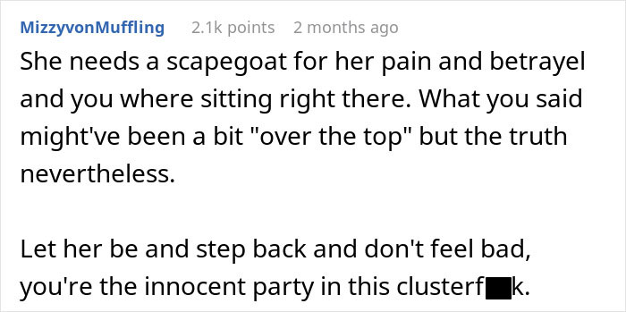 Text screenshot discussing accident and innocent party at pre-wedding event. Text screenshot discussing accident and innocent party at pre-wedding event.