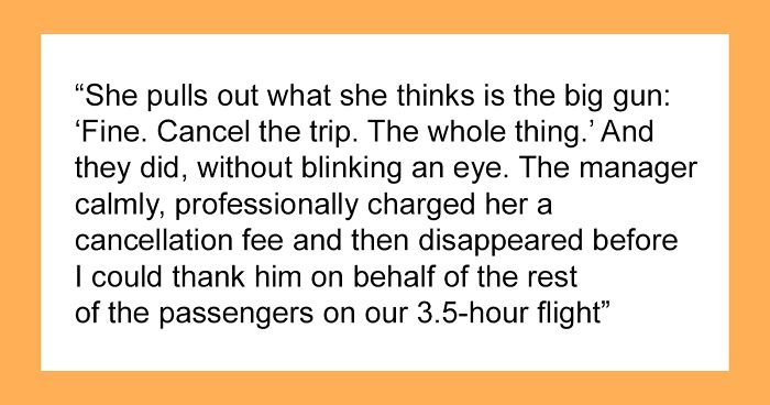 Karen Demands Entire Flight Be Canceled, Manager Doesn’t Blink An Eye And Cancels Her Ticket