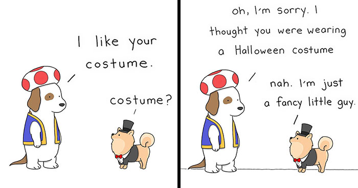 “The Simpsons” Animator Liz Climo Creates Humorous Comics Illustrating Cute Moments Of Talking Animals (30 New Pics)