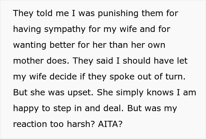 Man&rsquo;s Parents Blast His MIL For Lack Of Support Despite Her Difficult Past, He Shows Them The Door
