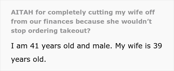 Wife Accuses Husband Of &lsquo;Starving Her&rsquo; After He Cancels Credit Card Due To $1,176 Takeout Bill