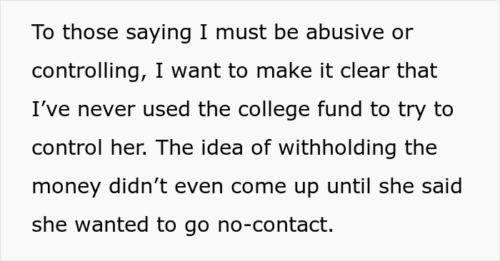 Daughter Threatens To Go No-Contact With Mom, Is Shocked When Her College Fund Disappears 