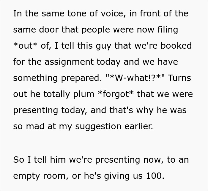 Students Turn Professor's Strict Scheduling Rules Against Him In Perfectly Timed Move