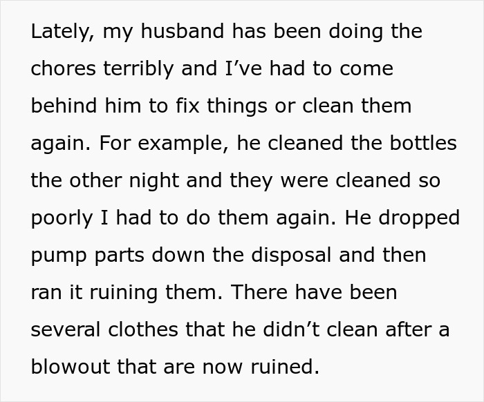 Man Faces The Consequences Of His Weaponized Incompetence He Used Against His Postpartum Wife Man Faces The Consequences Of His Weaponized Incompetence He Used Against His Postpartum Wife