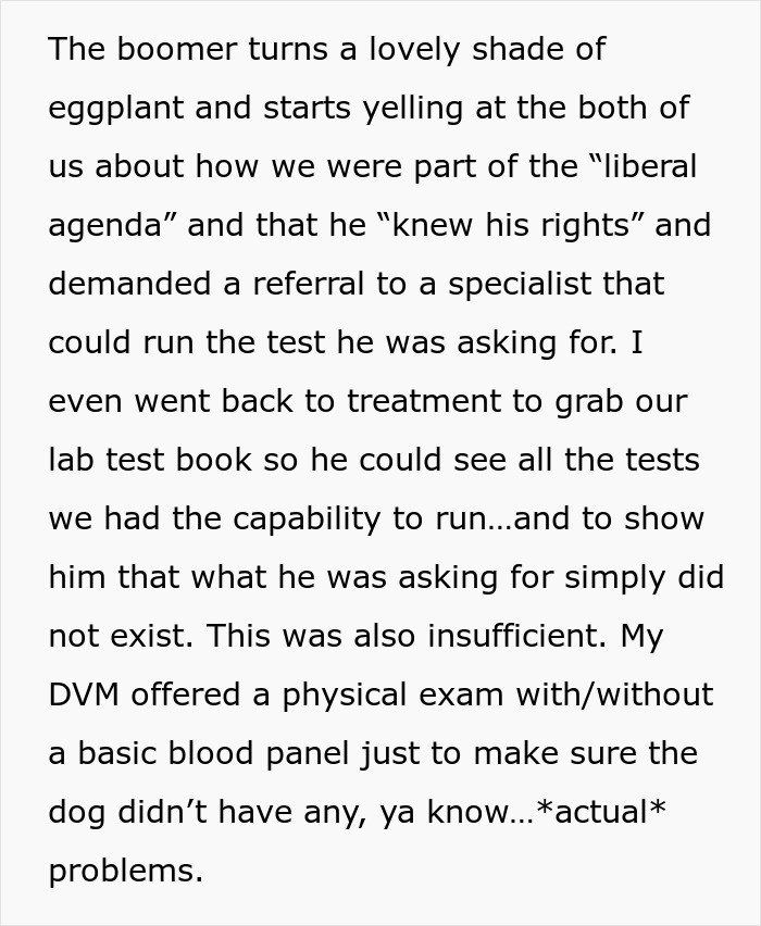 Vets Tell Pet Owner There Is No Gay Test, He Loses It And Throws A Tantrum