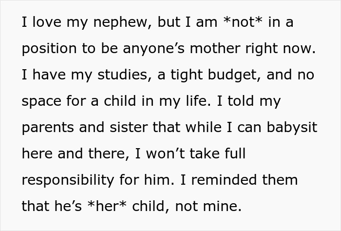 &ldquo;[Am I The Jerk] For Telling My Sister I Won&rsquo;t Raise Her Child After She Abandoned Him?&rdquo;