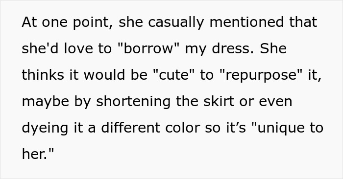 Woman Wants To Ruin Sister&rsquo;s Dress For Her Wedding, Gets Upset When She&rsquo;s Told &lsquo;No&rsquo;