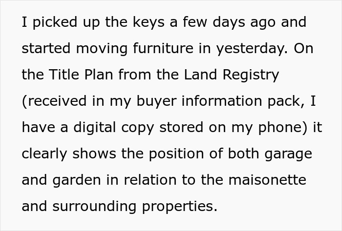 &ldquo;I&rsquo;ve Just Purchased A Maisonette, Neighbor Believes My Entire Garden Belongs To Him&rdquo;