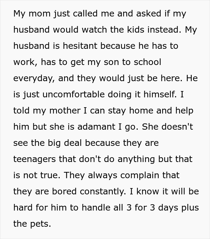 Grandma Hits The Roof After Daughter Blocks Her Plan To Dump Babysitting Duties On Son-In-Law Grandma Hits The Roof After Daughter Blocks Her Plan To Dump Babysitting Duties On Son-In-Law