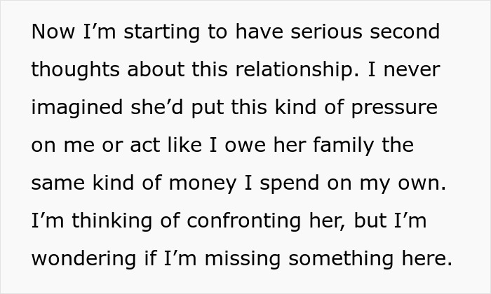 Text about a groom-to-be re-evaluating a relationship due to a woman's entitled behavior over wedding gifts. Text about a groom-to-be re-evaluating a relationship due to a woman's entitled behavior over wedding gifts.