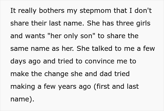 Teen Rejects Stepmom's Numerous Attempts To Change His First And Last Names, She Goes Dramatic Teen Rejects Stepmom's Numerous Attempts To Change His First And Last Names, She Goes Dramatic