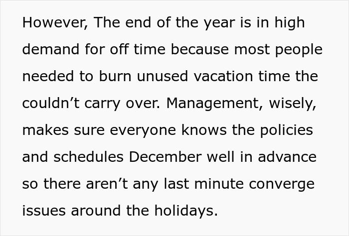 "Can&rsquo;t Carry Over 1 PTO Day? See You In February": Person Maliciously Complies