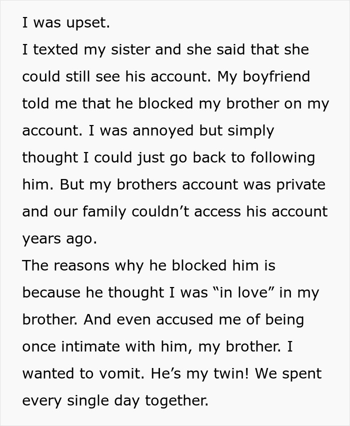 GF Horrified As 32YO BF Blocks Her Late Twin&rsquo;s IG And Says It&rsquo;s Not A Big Deal, Kicks Him Out