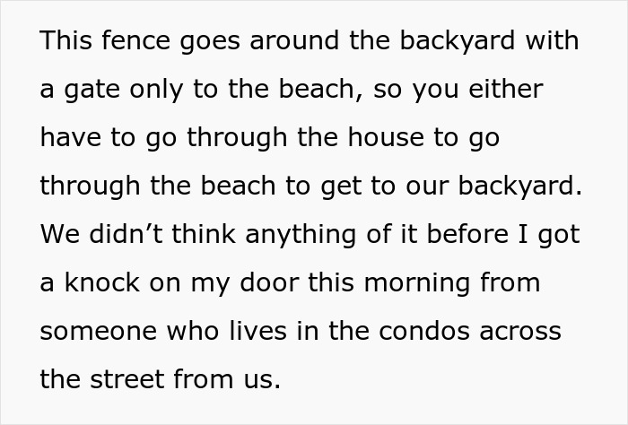 Couple Wants To Enjoy Their Yard And Pool, Neighbors Want A Piece Of It, Livid When A Fence Appears Couple Wants To Enjoy Their Yard And Pool, Neighbors Want A Piece Of It, Livid When A Fence Appears