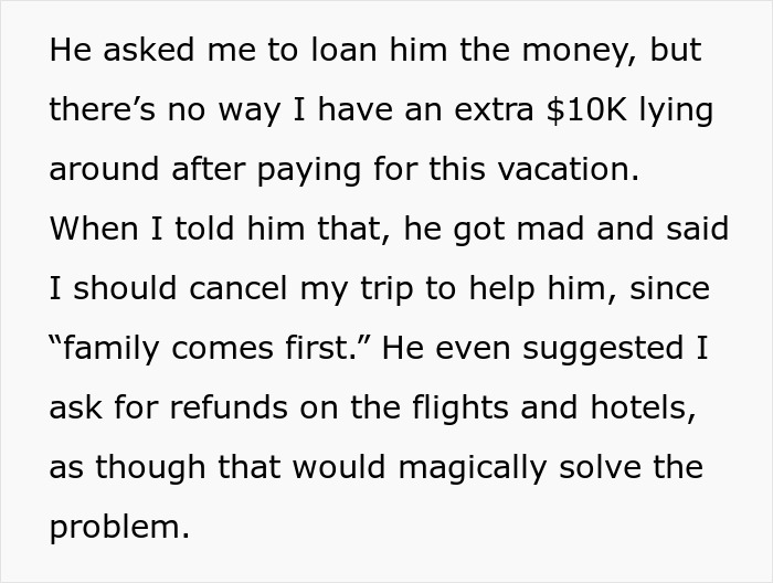 Man Demands Sister Cancel Her Trip To Pay $10k For His Surgery, Internet Gets Suspicious