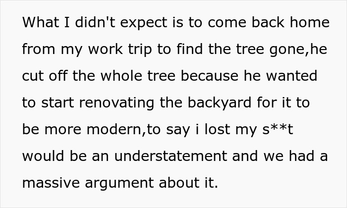 35YO Chops Down Tree Husband&rsquo;s Family Cherished Without Asking, Leads To Massive Relationship Rift