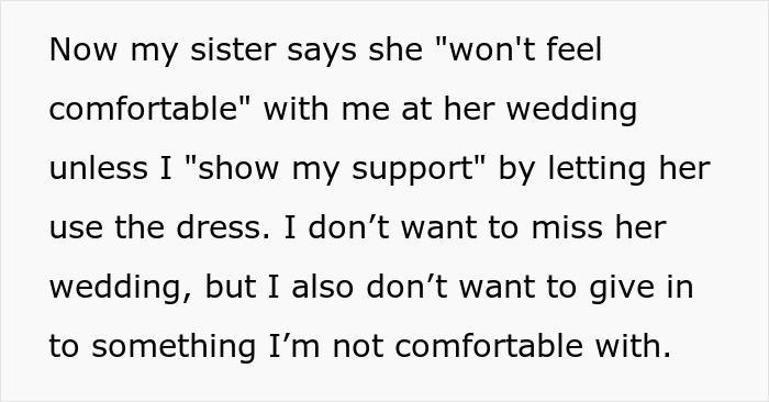 Woman Wants To Ruin Sister&rsquo;s Dress For Her Wedding, Gets Upset When She&rsquo;s Told &lsquo;No&rsquo;
