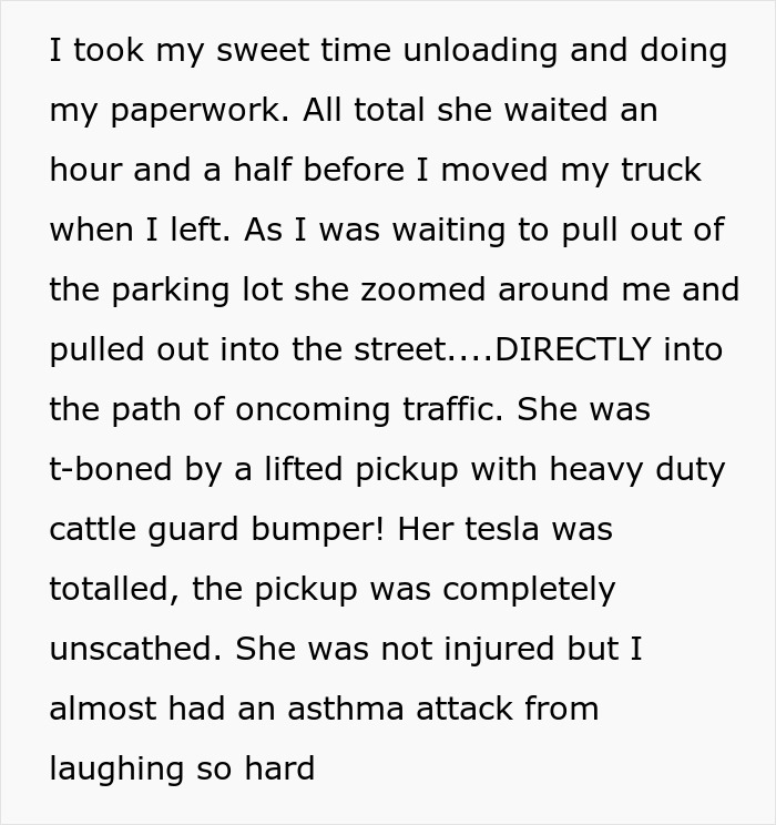 &ldquo;Had An Asthma Attack From Laughing&rdquo;: Truck Driver Watches Karen Get Instant Karma